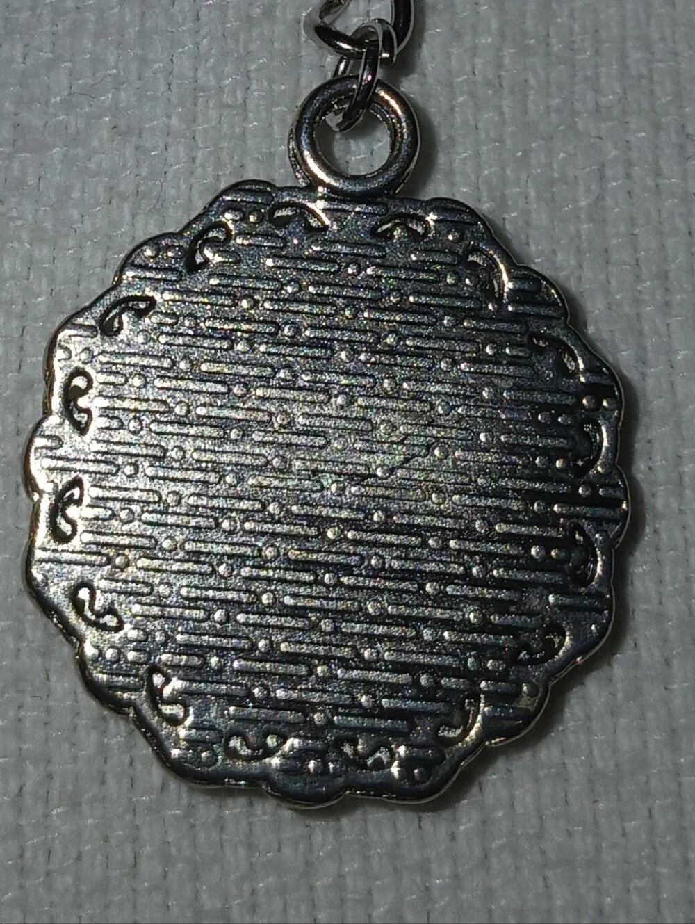 NWT Silver-Edge S.S. Keychain in Navy and Green